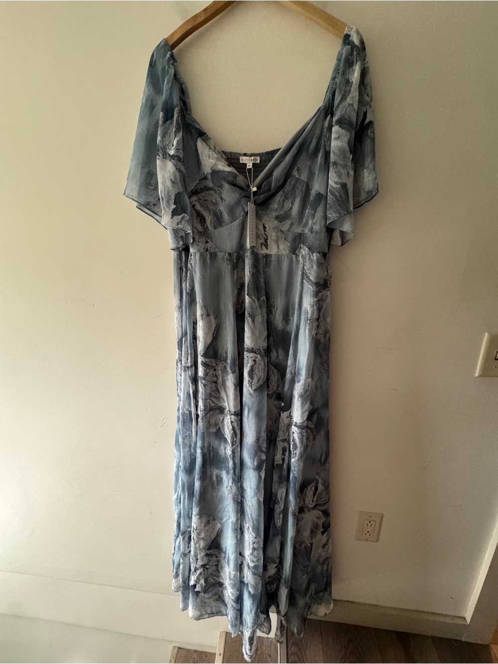 Baltic Born NEW Light Blue Floral Positano Maxi Dress - Picture 2 of 16
